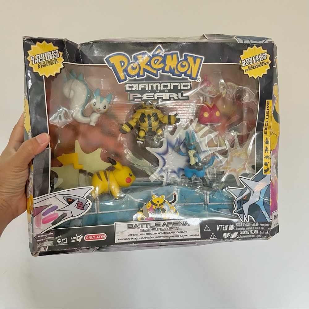 New Pokemon Diamond And Pearl Battle Arena Scene Playset Exclusive Medicham READ